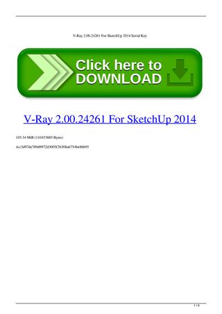 free download vray for sketchup 2014